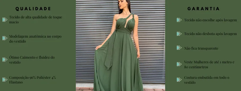 Vestido Madrinha de Casamento Multiformas Anathan