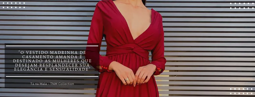 Vestido Madrinha de Casamento Amanda Marsala