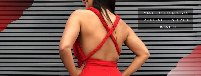 Vestido Madrinha de Casamento Vermelho Multiformas Anathan