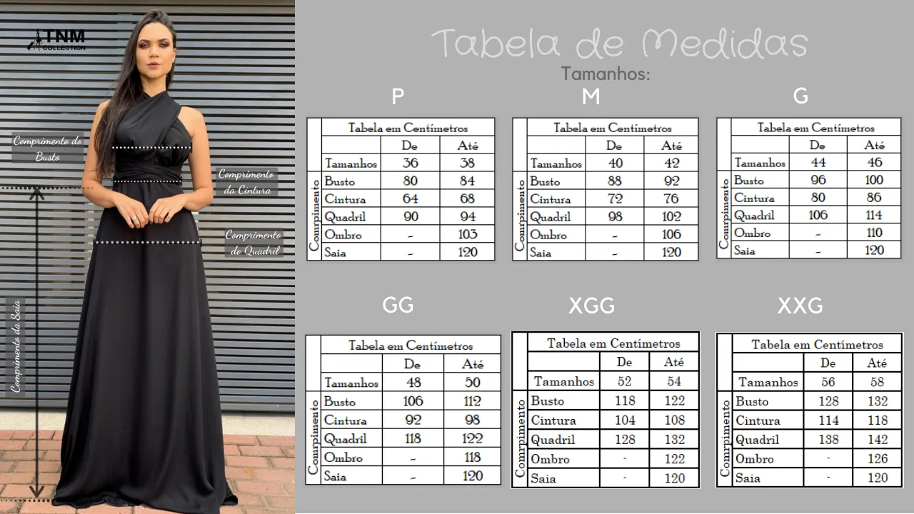 Vestido Madrinha de Casamento Multiformas Preto Anathan
