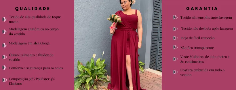 Vestido Madrinha Casamento Areta Marsala