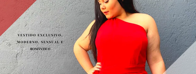 Vestido Madrinha Casamento Vermelho Plus Size 