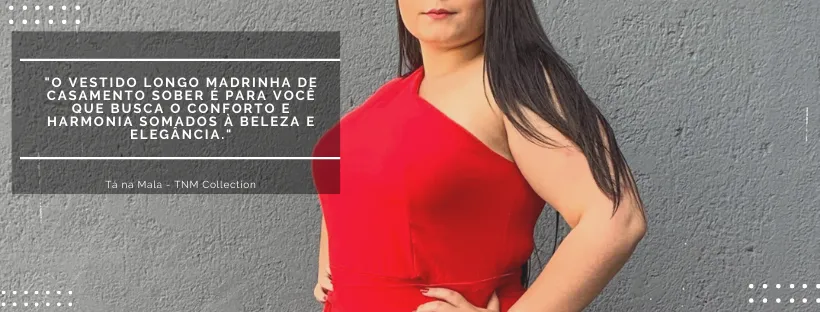 Vestido Madrinha Casamento Vermelho Plus Size 