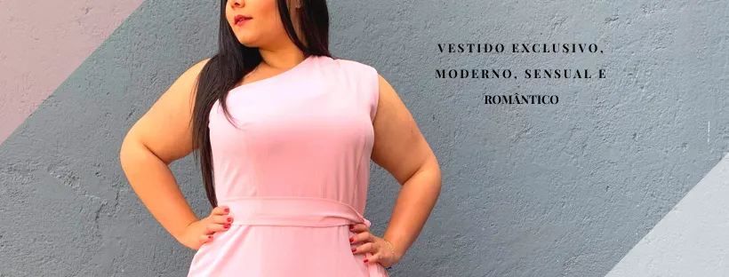 Vestido Madrinha Casamento Rosa bebê  Plus Size Sober