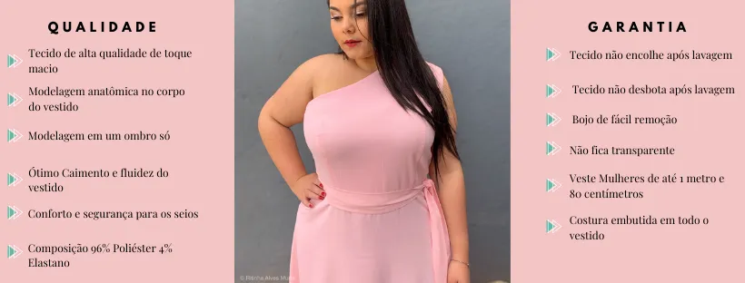 Vestido Madrinha Casamento Rosa bebê  Plus Size Sober