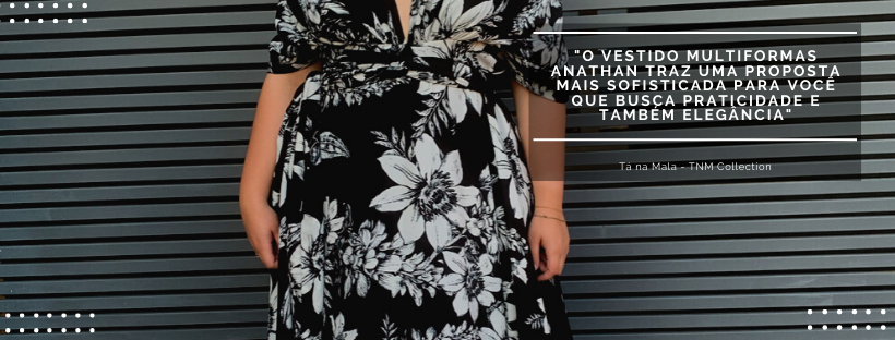 Vestido longo estampado Multiformas Anathan 