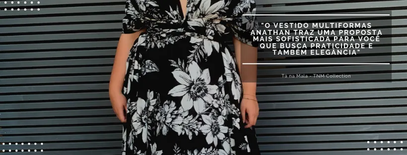 Vestido longo estampado Multiformas Anathan 
