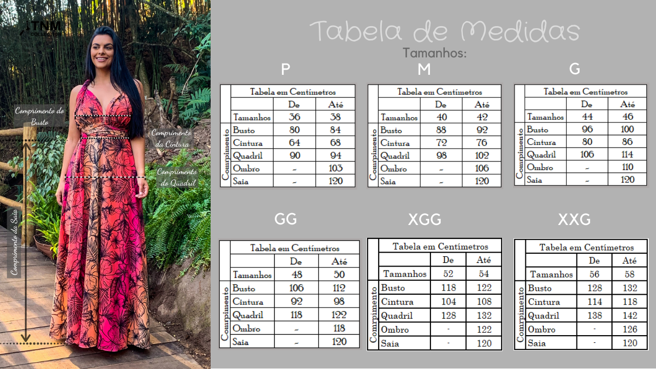 Vestido longo estampado Multiformas Anathan 