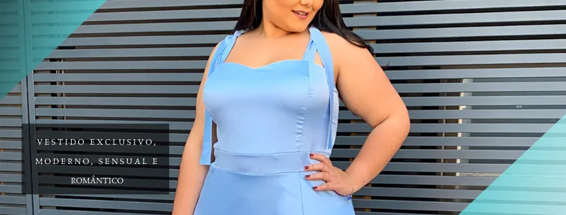 Vestido Madrinha de Casamento Azul Serenity Ana Júlia 