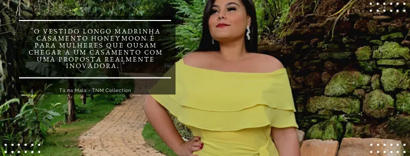 Vestido Madrinha de Casamento Amarelo Honeymoon