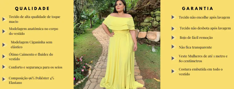 Vestido Madrinha de Casamento Amarelo Honeymoon
