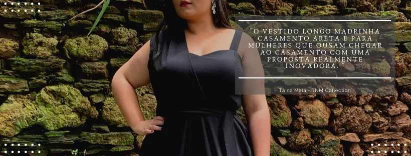 Vestido Madrinha Casamento Areta Preto