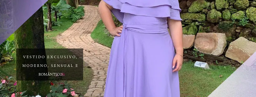 Vestido Madrinha de Casamento Lilas Honeymoon