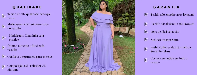 Vestido Madrinha de Casamento Lilas Honeymoon