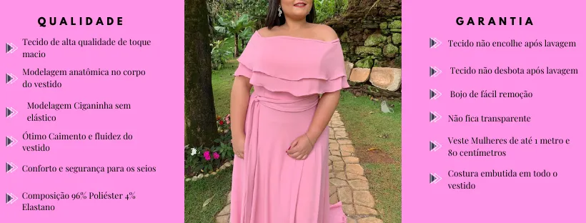 Vestido Madrinha de Casamento Rosa Chiclete Suave Honeymoon