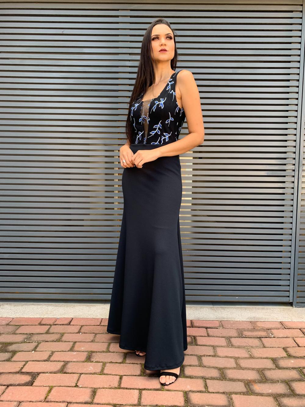 Vestido longo de Festa Katrine 