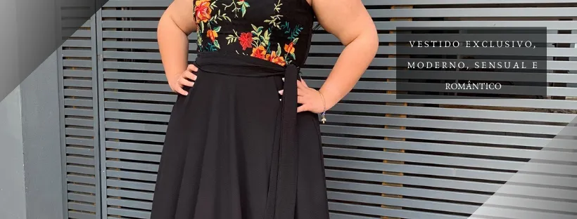 Vestido Simples Madri Preto