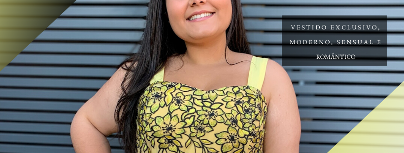 Vestido Simples Madri Amarelo