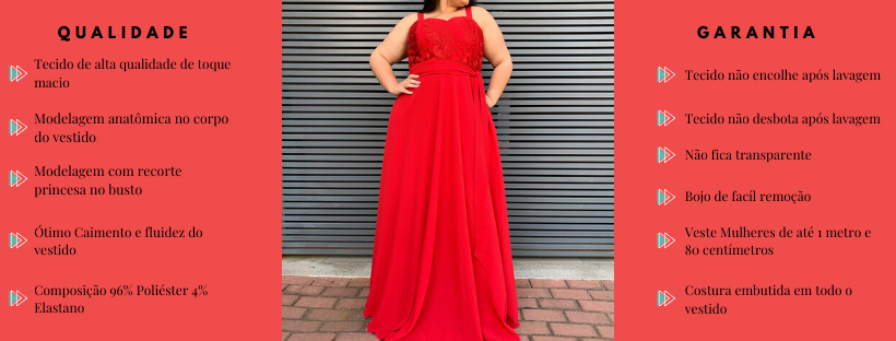 Vestido Simples Madri Vermelho 