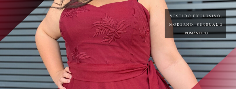 Vestido Simples Madri Marsala