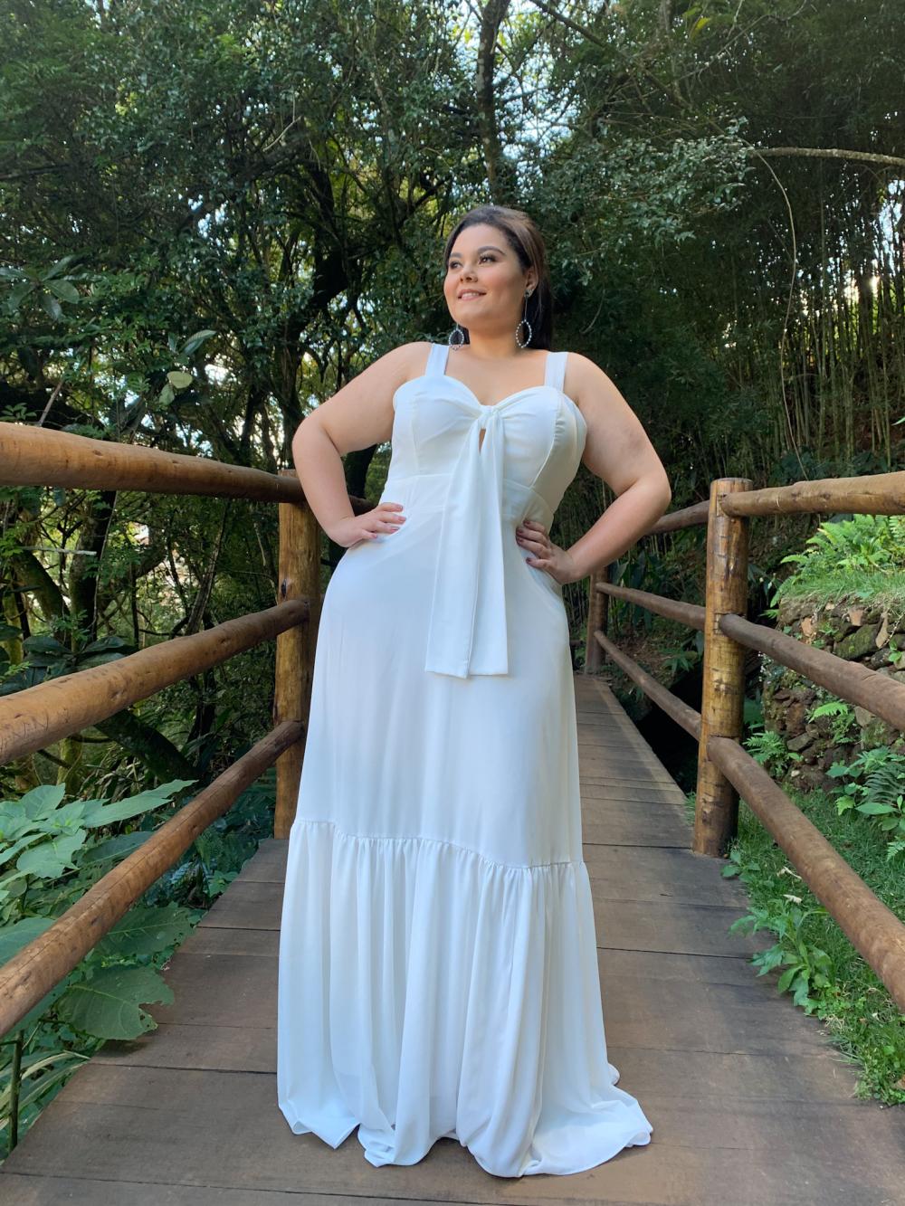 Vestido de Noiva Off White Naninha