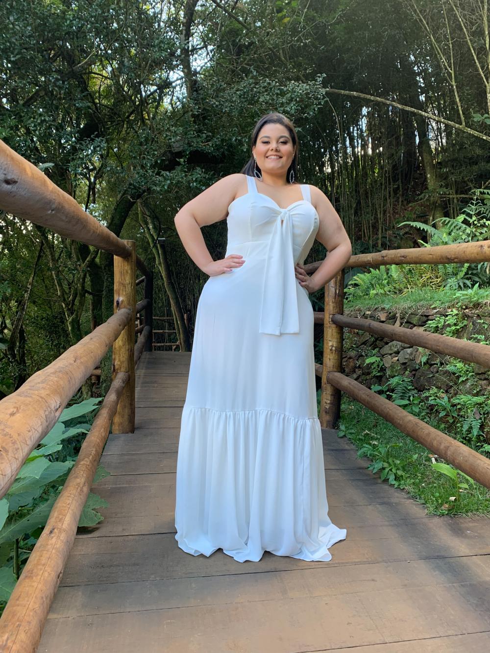 Vestido de Noiva Off White Naninha