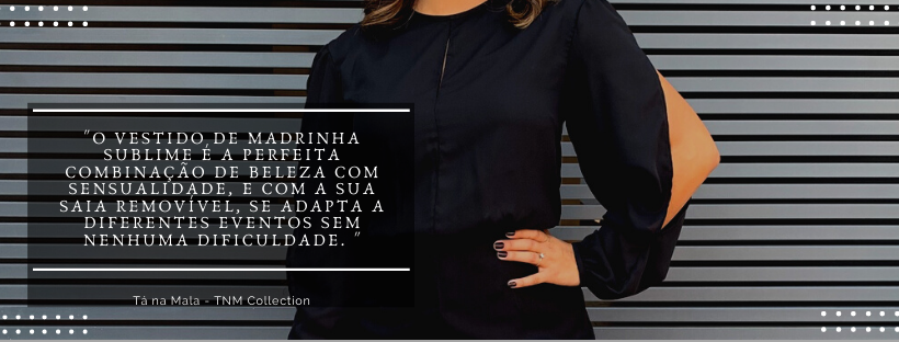 Vestido Sublime Preto Madrinha de Casamento 