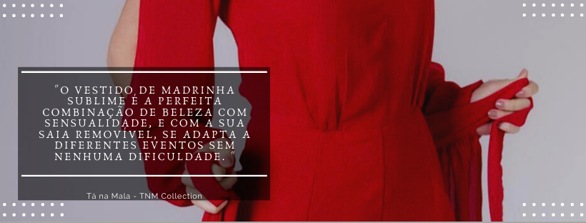 Vestido Sublime Vermelho Madrinha de Casamento 