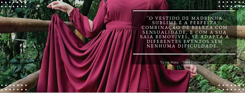 Vestido Sublime Marsala  Madrinha de Casamento 