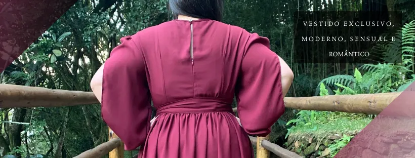 Vestido Sublime Marsala  Madrinha de Casamento 