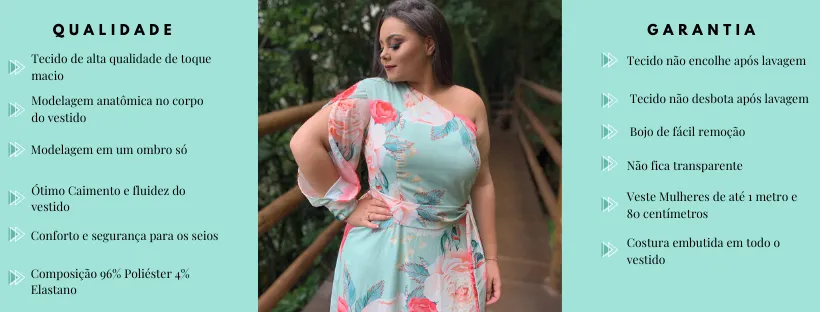 Vestido de Festa Estampado Nara