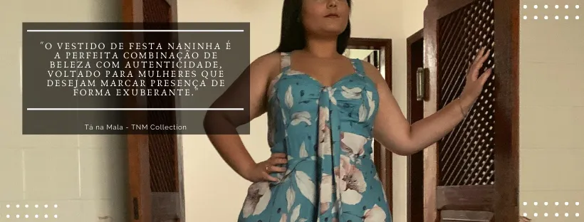 Vestido de Festa Estampado Naninha