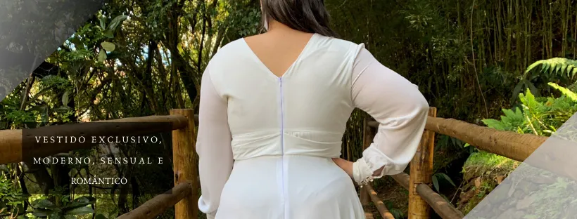 Vestido de Noiva Amanda Off White