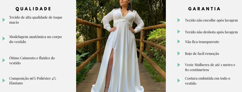 Vestido de Noiva Amanda Off White