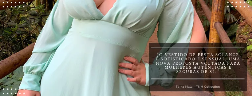 Vestido Longo de Festa Solange Verde Menta