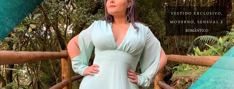 Vestido Longo de Festa Solange Verde Menta