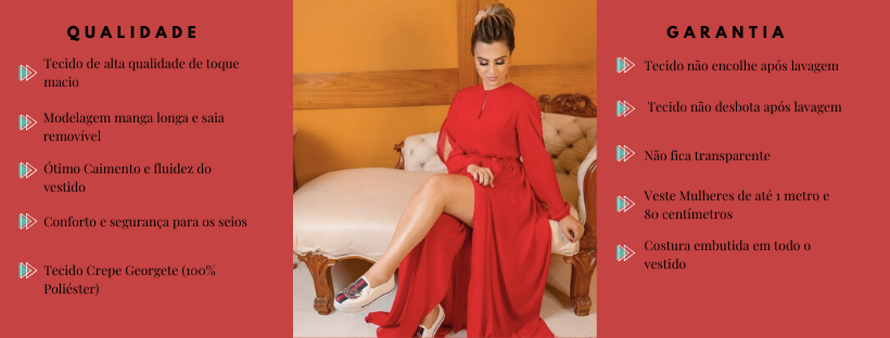 Vestido Sublime Vermelho Madrinha de Casamento 