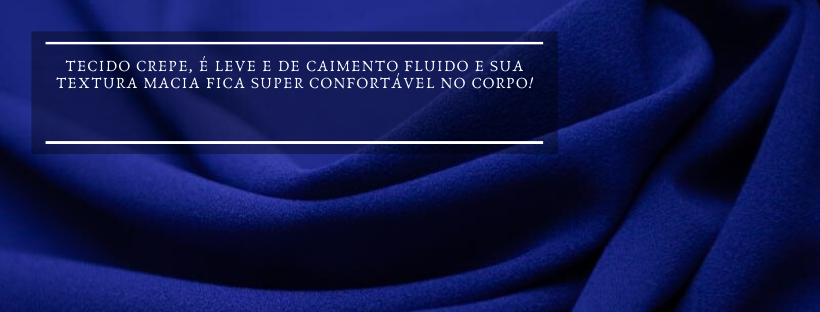 Vestido Curto Kimono Cibele Azul Marinho