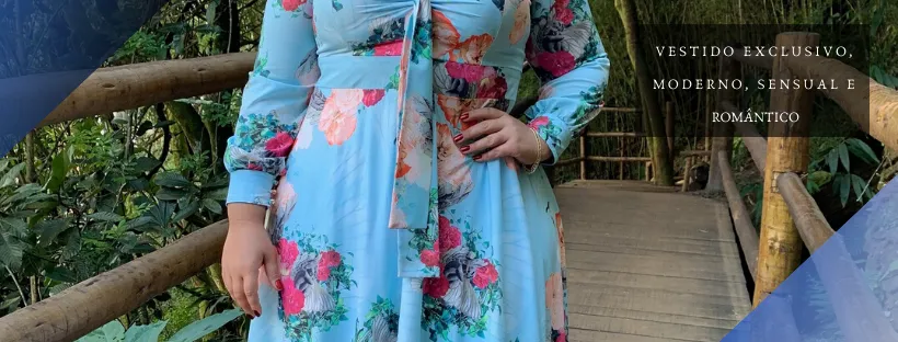 Vestido dos Anjos Estampado