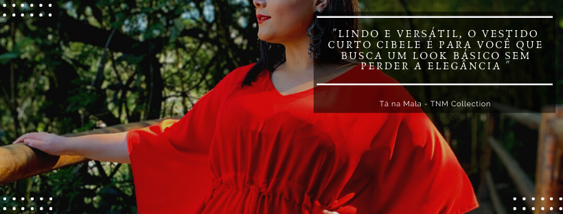 Vestido Curto Kimono Cibele Vermelho