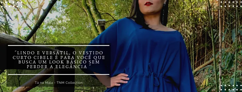 Vestido Curto Kimono Cibele Azul Turquesa