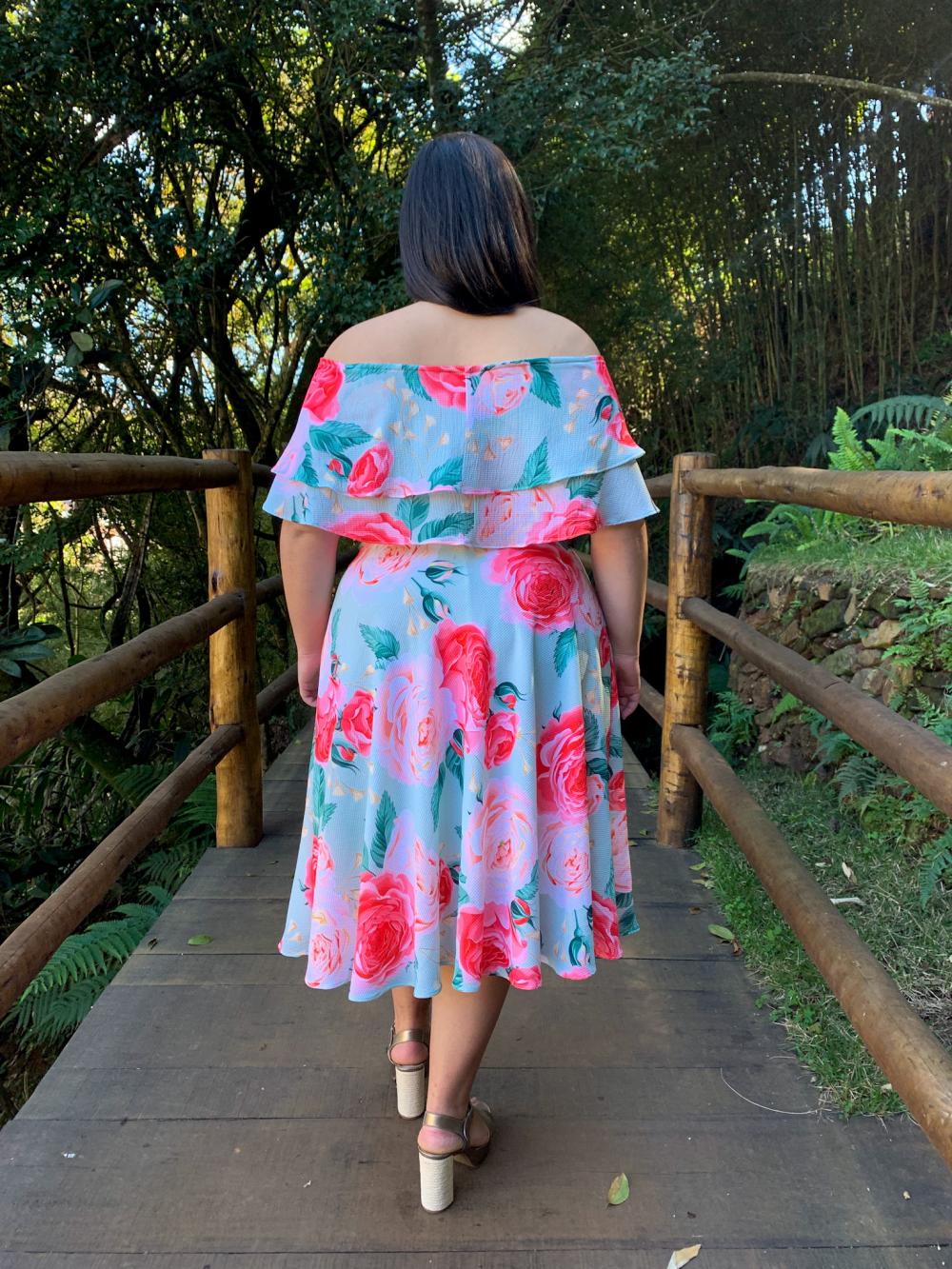 Vestido Midi Honeymoon Estampado
