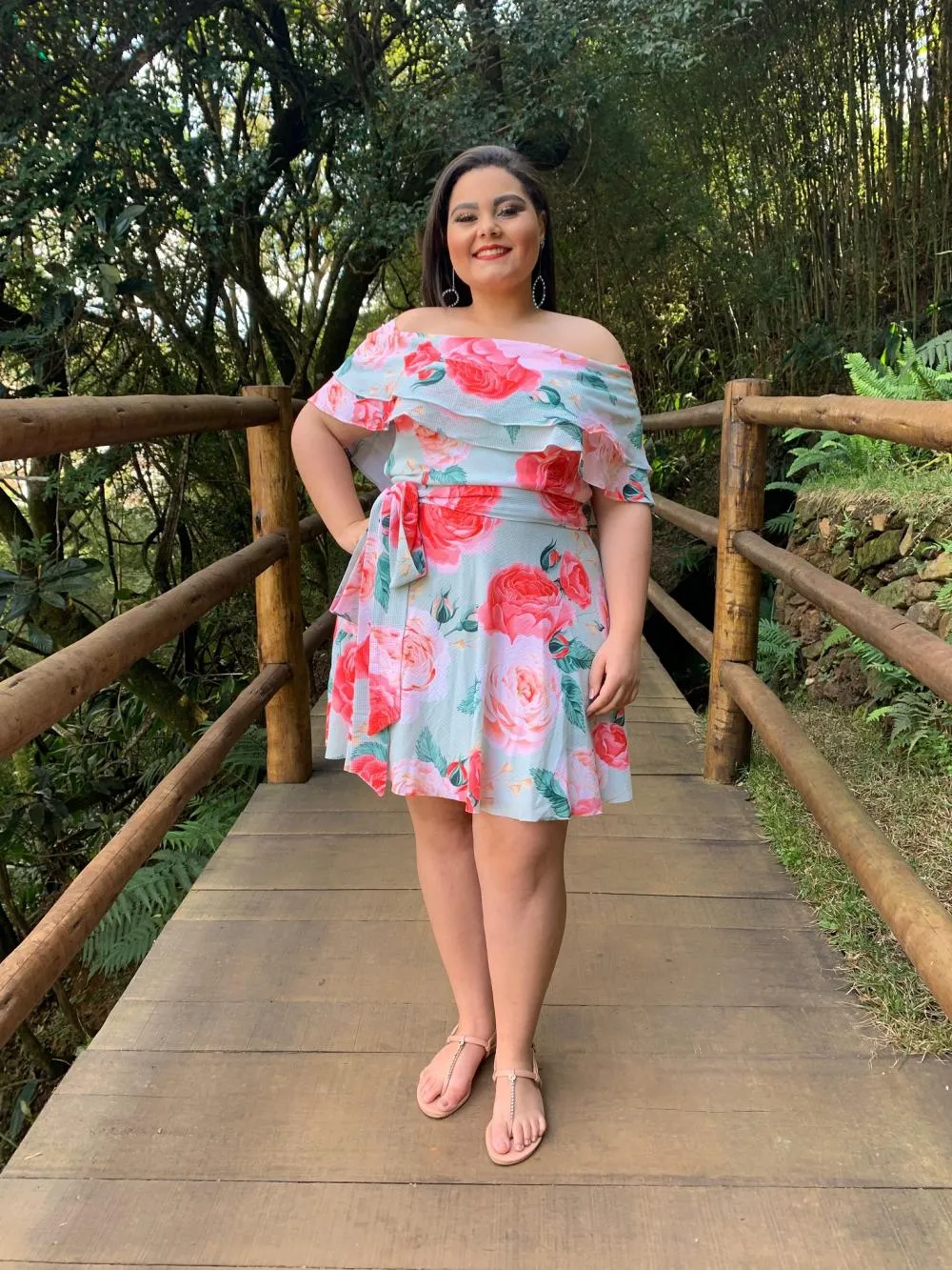 Vestido Curto Honeymoon Estampado