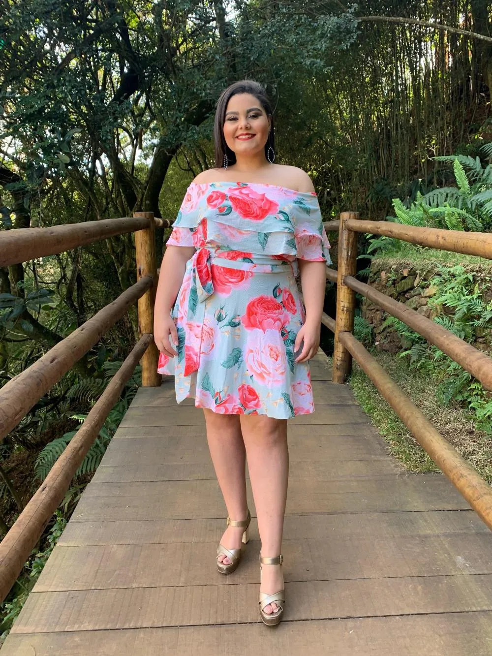 Vestido Curto Honeymoon Estampado