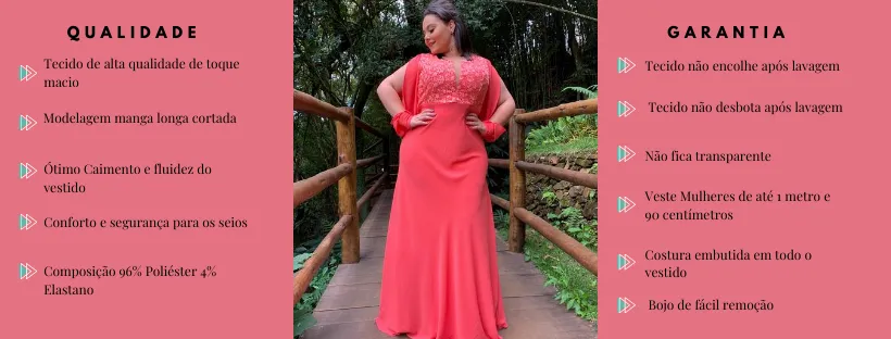 Vestido Madrinha de Casamento Coral Katarina