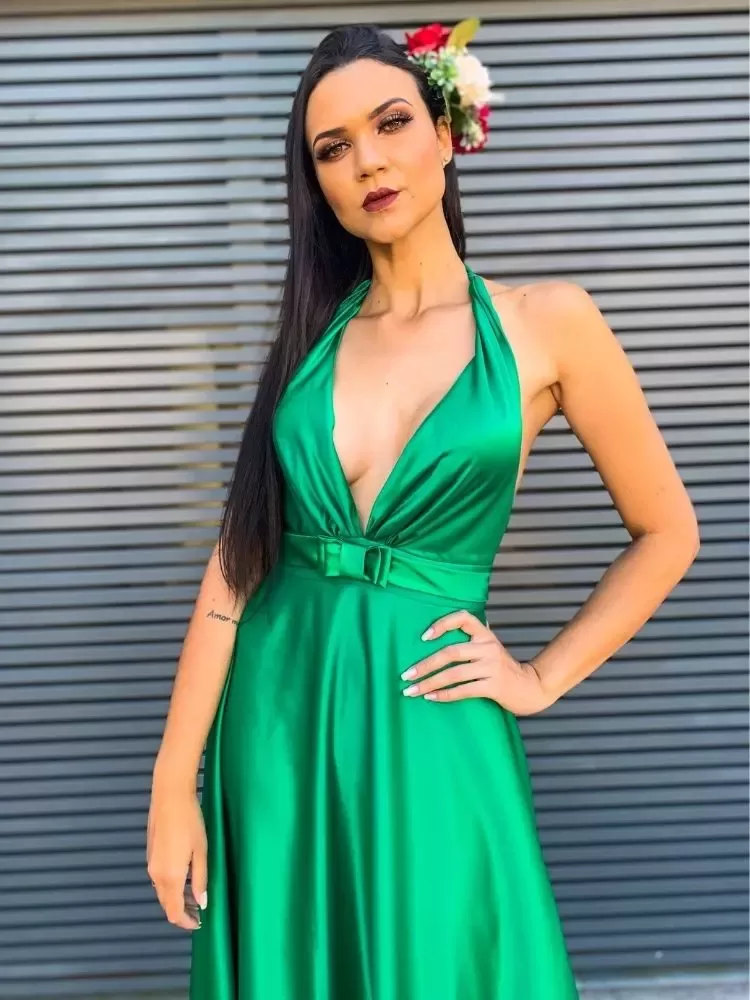Vestido Madrinha Casamento Greenery