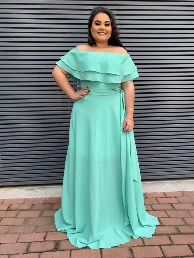 Vestido Madrinha de Casamento Verde Água Honeymoon
