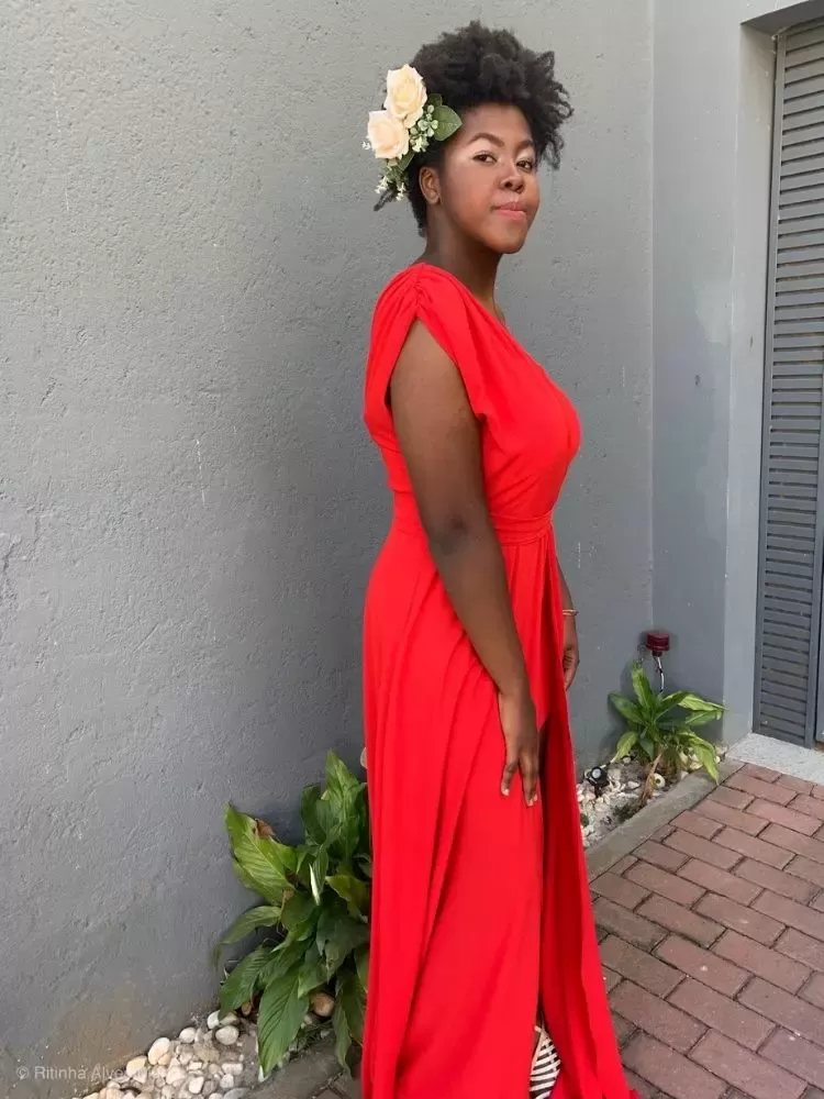 Vestido Madrinha Casamento Vermelho Plus Size Areta