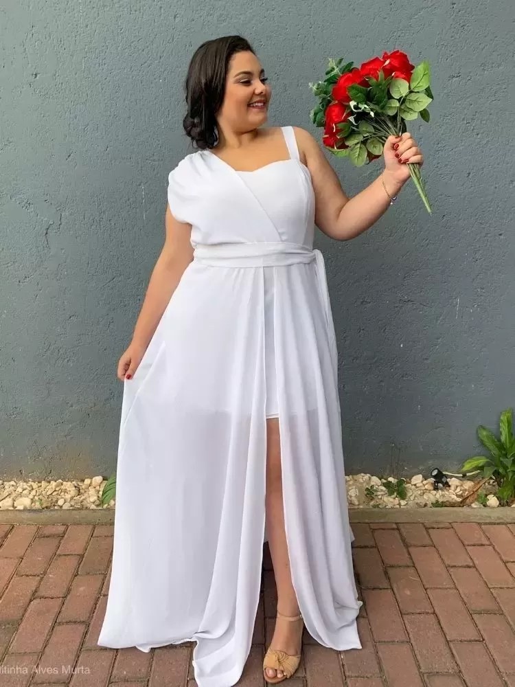 Vestido de noiva Simples Areta