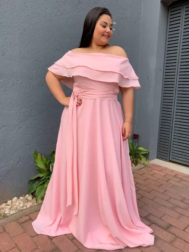 Vestido Madrinha de Casamento Rosa Bebê Honeymoon 